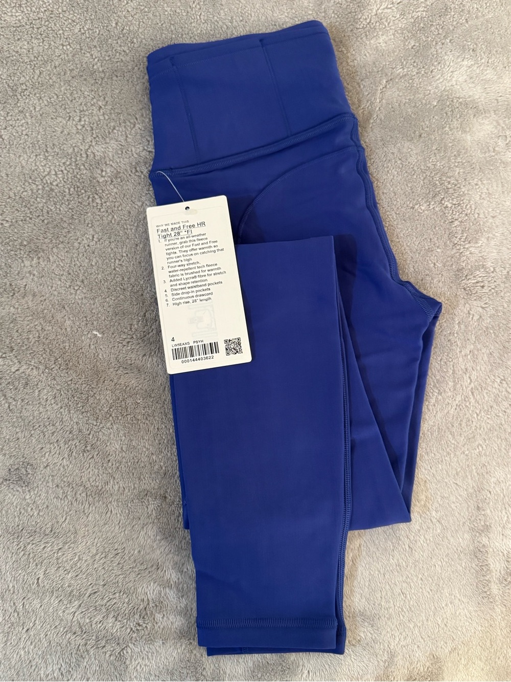 Fast and Free HR Tight 28” Brushed Blue Leggings